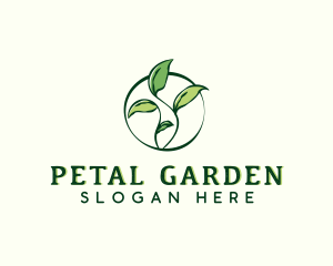 Botanical Organic Leaves logo design