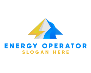 Arrow Lightning Energy logo design