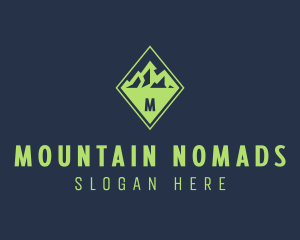 Mountain Outdoor Hiking logo design