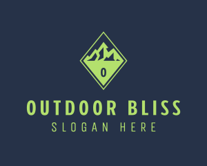 Mountain Outdoor Hiking logo design