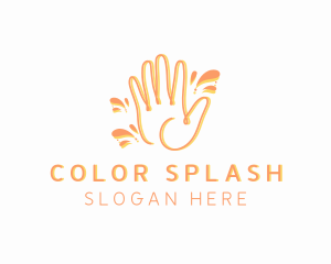 Hand Doodle Splash logo design