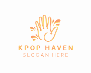 Hand Doodle Splash logo design