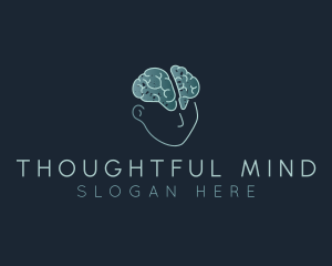 Human Brain Intelligence logo design