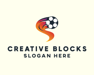 Soccer Sports League logo design