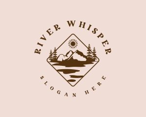 River Hike Mountain logo