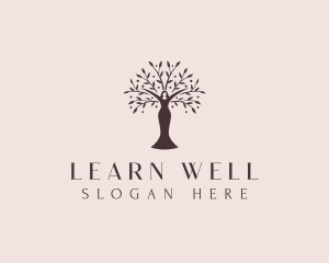 Female Wellness Tree logo design