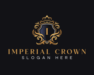 Crown Shield Monarchy logo design