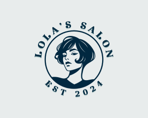 Salon Hairstyling Woman logo design