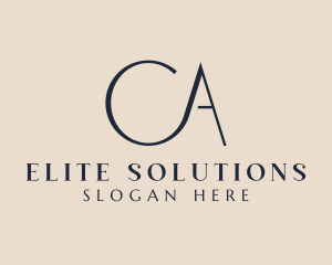 Modern Stylish Luxury Letter CA Logo