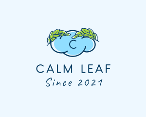 Laurel Cloud Leaf logo design