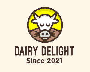 Cow Dairy Farm logo design