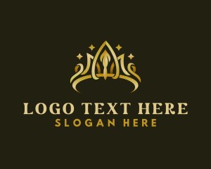 Luxury Tiara Crown logo design
