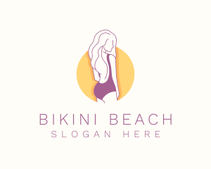 Sexy Woman Bikini logo design