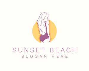 Sexy Woman Bikini logo design