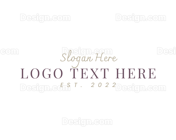Deluxe Fashion Wordmark Logo