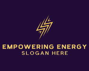 Arrow Lightning Power logo design