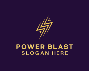 Arrow Lightning Power logo design