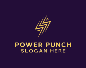 Arrow Lightning Power logo design