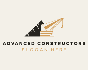 Construction Tower Crane logo design