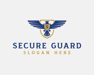 Military Shield Eagle logo