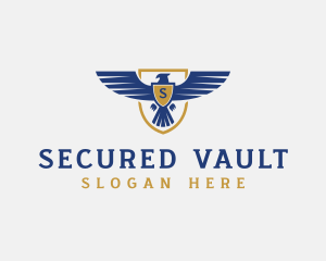 Military Shield Eagle logo design