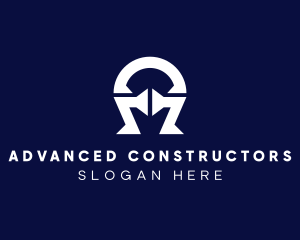 Architect Construction Letter A logo design