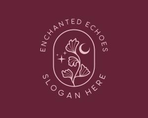 Enchanted Leaf Moon logo design