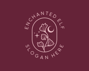 Enchanted Leaf Moon logo design