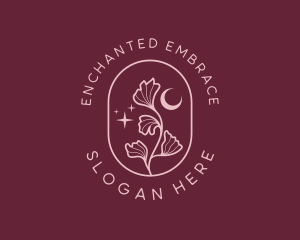 Enchanted Leaf Moon logo design