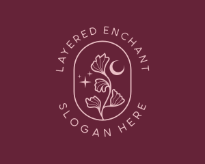 Enchanted Leaf Moon logo design