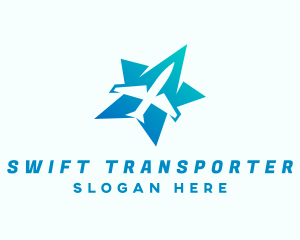 Star Airplane Transportation logo design