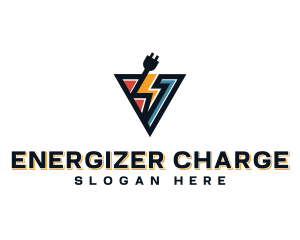 Electrical Plug Lightning logo design