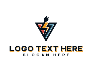 Electric - Electrical Plug Lightning logo design