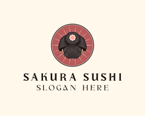 Sakura Geisha Hairstyle logo design