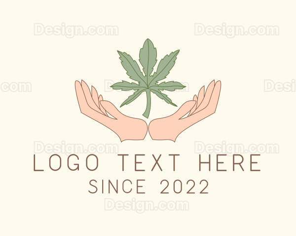 Marijuana Farmer Hand Logo