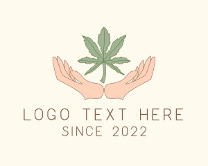 Marijuana Farmer Hand logo