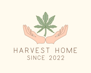 Marijuana Farmer Hand logo