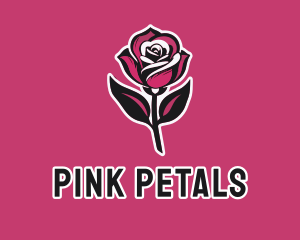 Blooming Flower Rose logo design