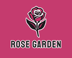 Blooming Flower Rose logo design