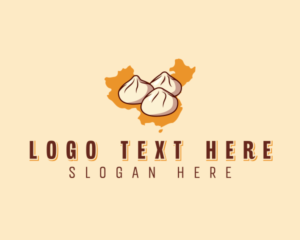 Chinese Dumplings Food logo