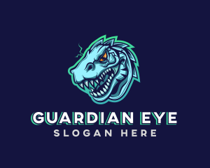 Lightning Eye Dinosaur Logo