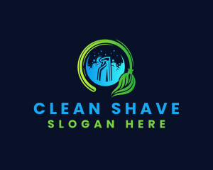 House Cleaning Disinfection logo design