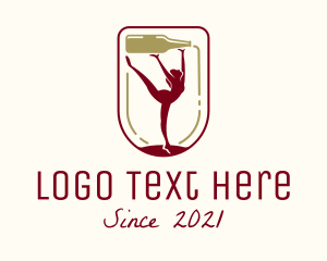 Female Gymnast Winery logo