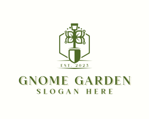 Shovel Flower Garden logo design