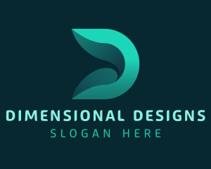 Generic 3D Letter D logo design