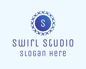 Pixel Swirl Tech logo design