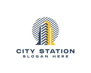 Condominium Building City logo design