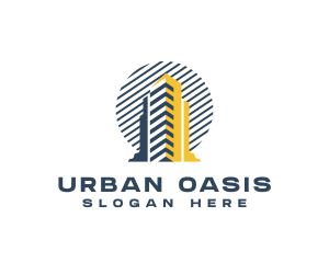 Condominium Building City logo design