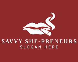 Smoking Lady Lips logo