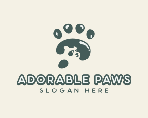 Panda Paw Veterinary logo design